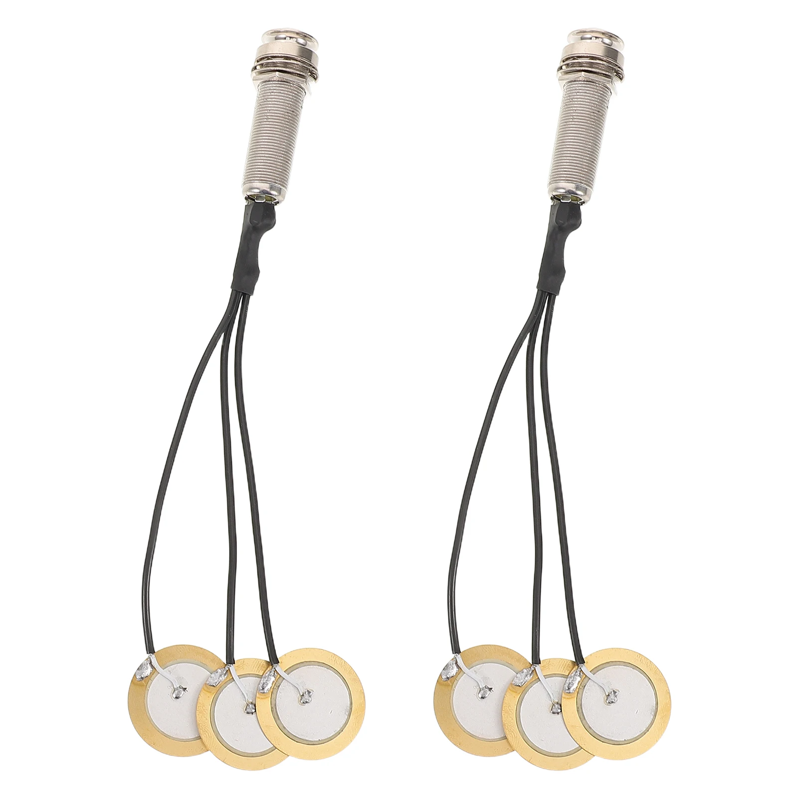

2 Pcs Electric Box Piano Pickup Piezoelectric Acoustic Bass Violin Multipurpose for Guitar