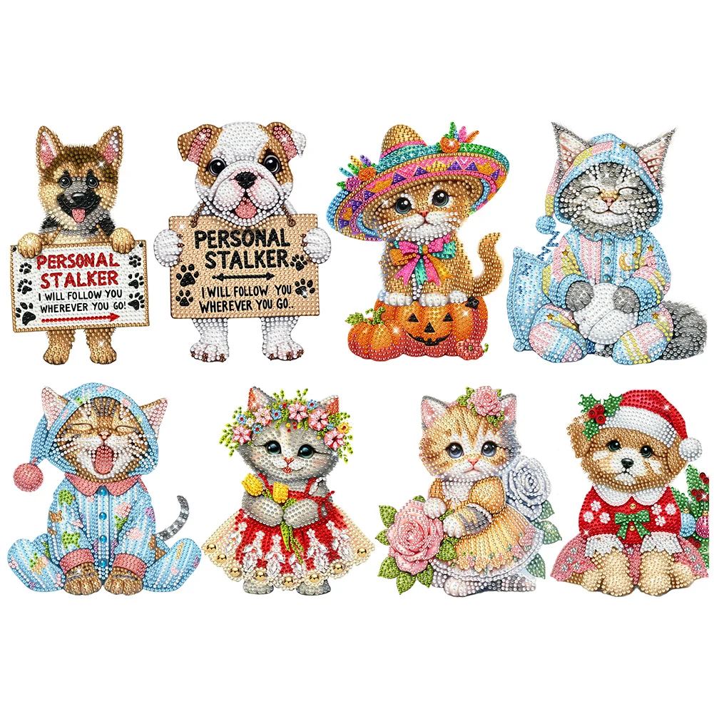 

Акриловая картина со встряхивающейся головой в виде немецкой овчарки 5D для творчества, бриллиантовая картина, настольные украшения, декор для спальни и стола