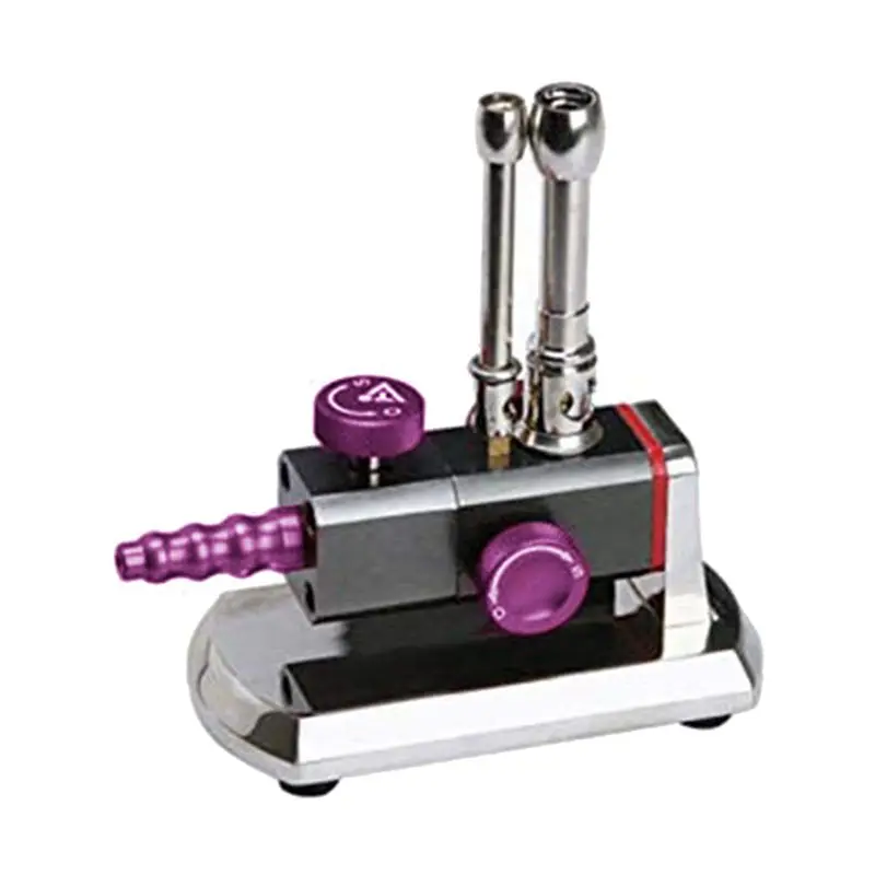 A74E-2X Double Tube Lab Rotatable Gas Light For Bottled Bunsen Burner Lab Tools Propane Lights Lamp
