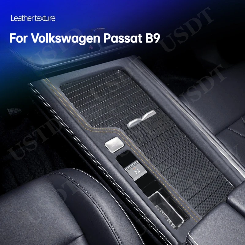 

Fit for VW Volkswagen Passat B9 2024 2025 Leather Car Central Control Panel Cover Mat Gear Shift Panel Cover