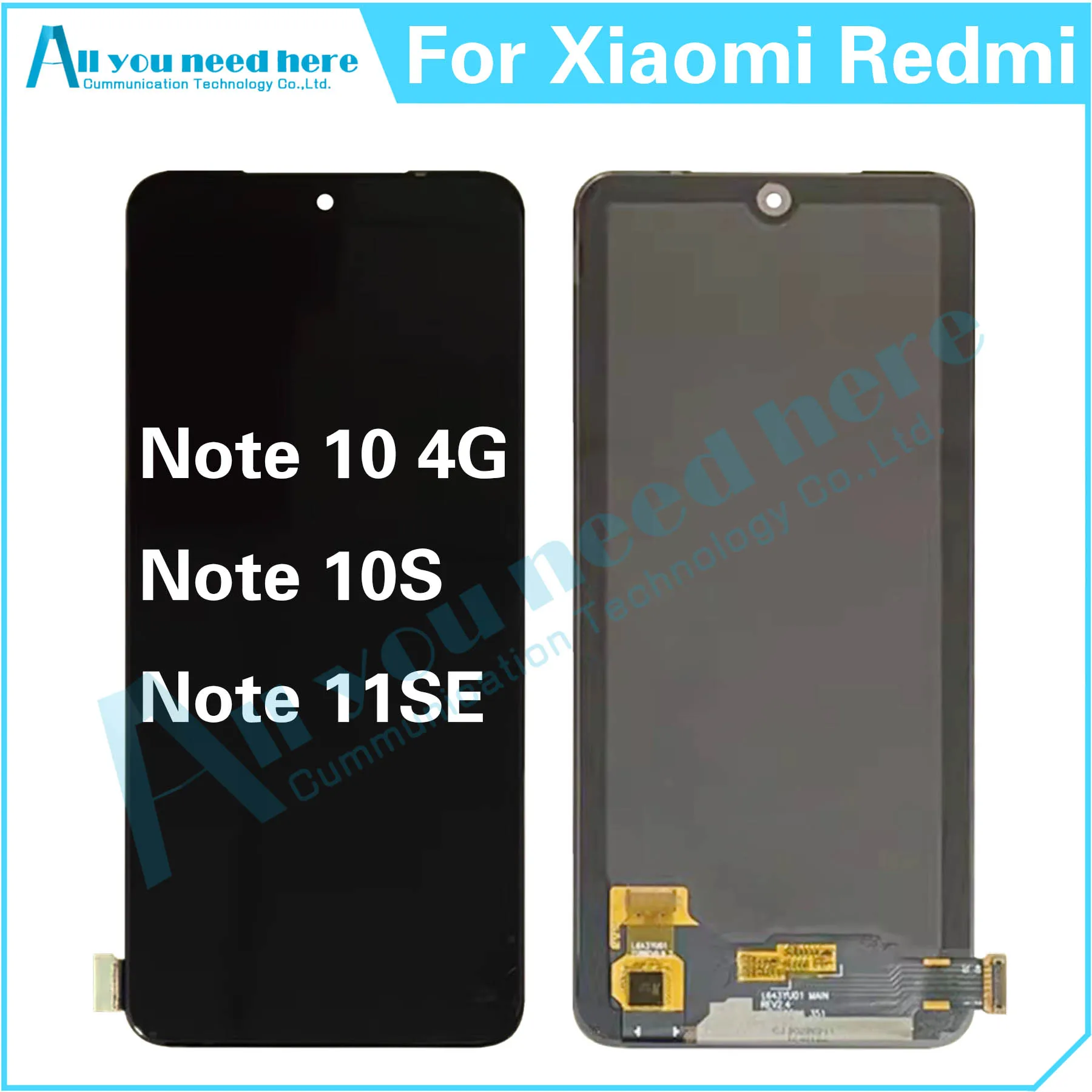 

100% Test For Xiaomi Redmi Note 10 4G 10s 11SE LCD Display Touch Screen Digitizer Assembly For Note10S Note11SE Note10 Parts