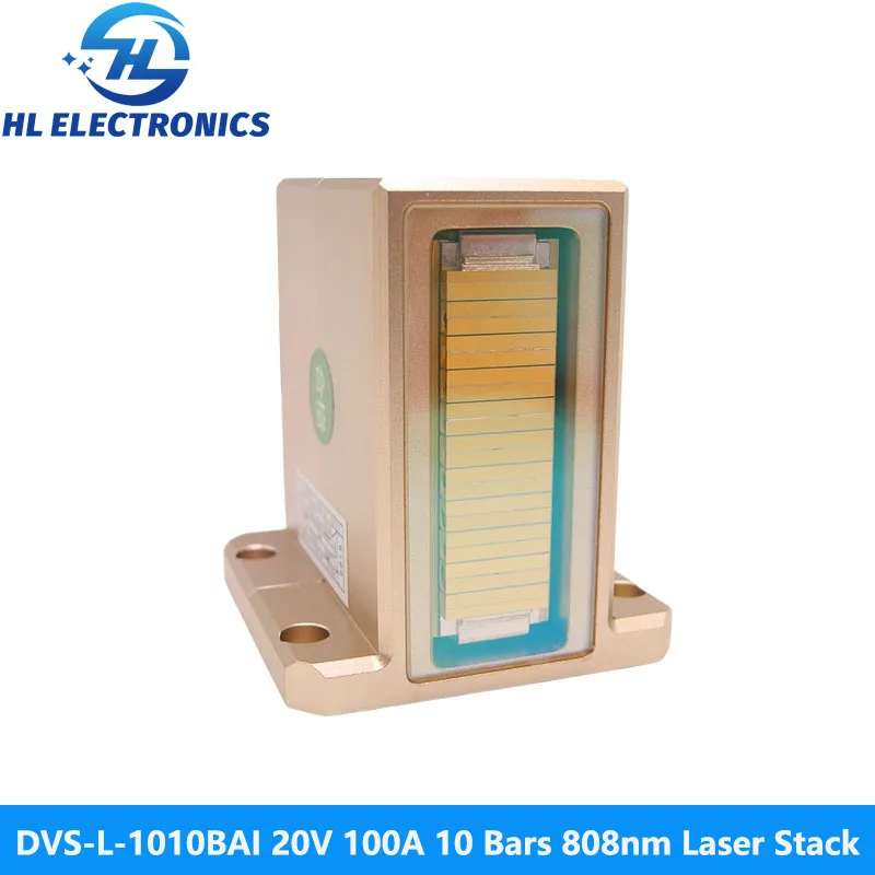 

DVS-L-1010BAI 20V 100A 10Bars 1000W 808nm Laser Stack for Hair Removal