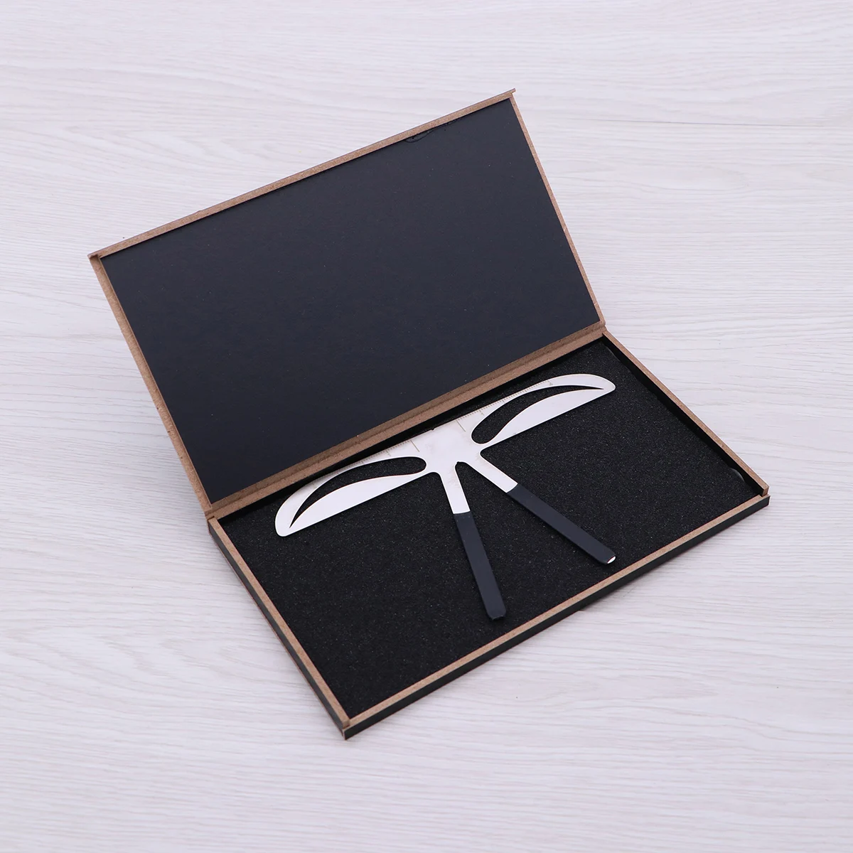 

Eyebrow Stencil Ruler Three-Point Balance Positioning Tool Reusable Makeup Template For Symmetrical Eyebrows Travel