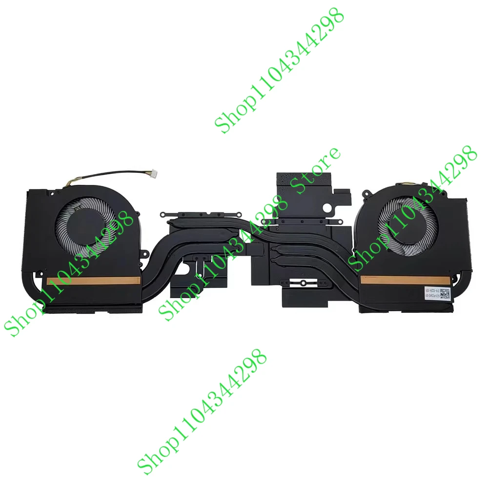 DB 새로운 노트북 CPU + GPU 라디에이터 (클로버 PC50HP 6-31-PC5H3-101 FMKL FMKK DFS5K223052834 DFS5K22305283R DC5V 0.5A 용 팬 세트 포함)