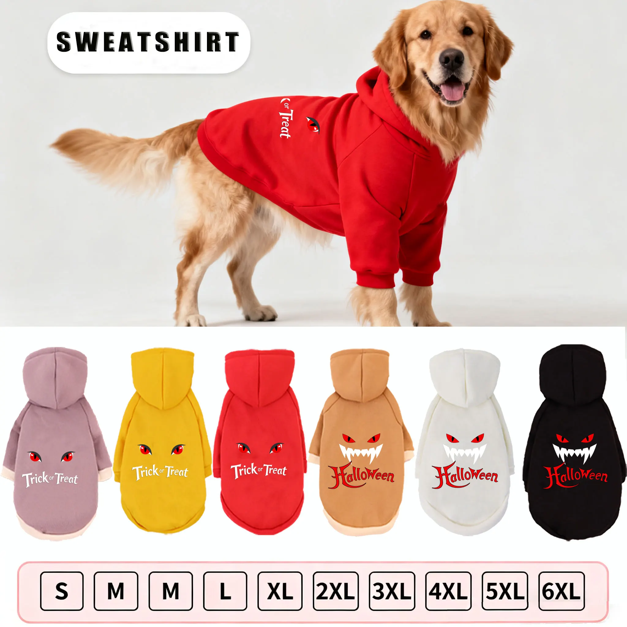 

Pet Hooded Sweatshirt Cats & Dogs Fashionable Warm Clothing , Bichon Frise ，Golden Retriever Autumn Winter Outdoor Wear