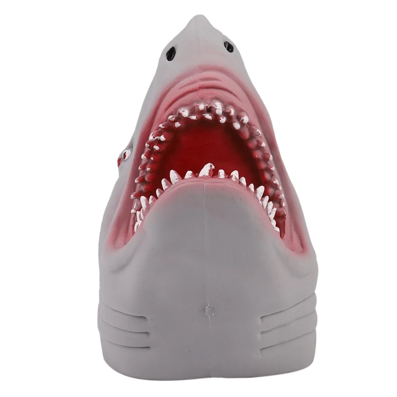 Plastic Shark Hand Puppet For Story Tpr Animal Head Gloves Kids Toys Gift Animal Head Figure Vividly Kids Toy Model Gifts