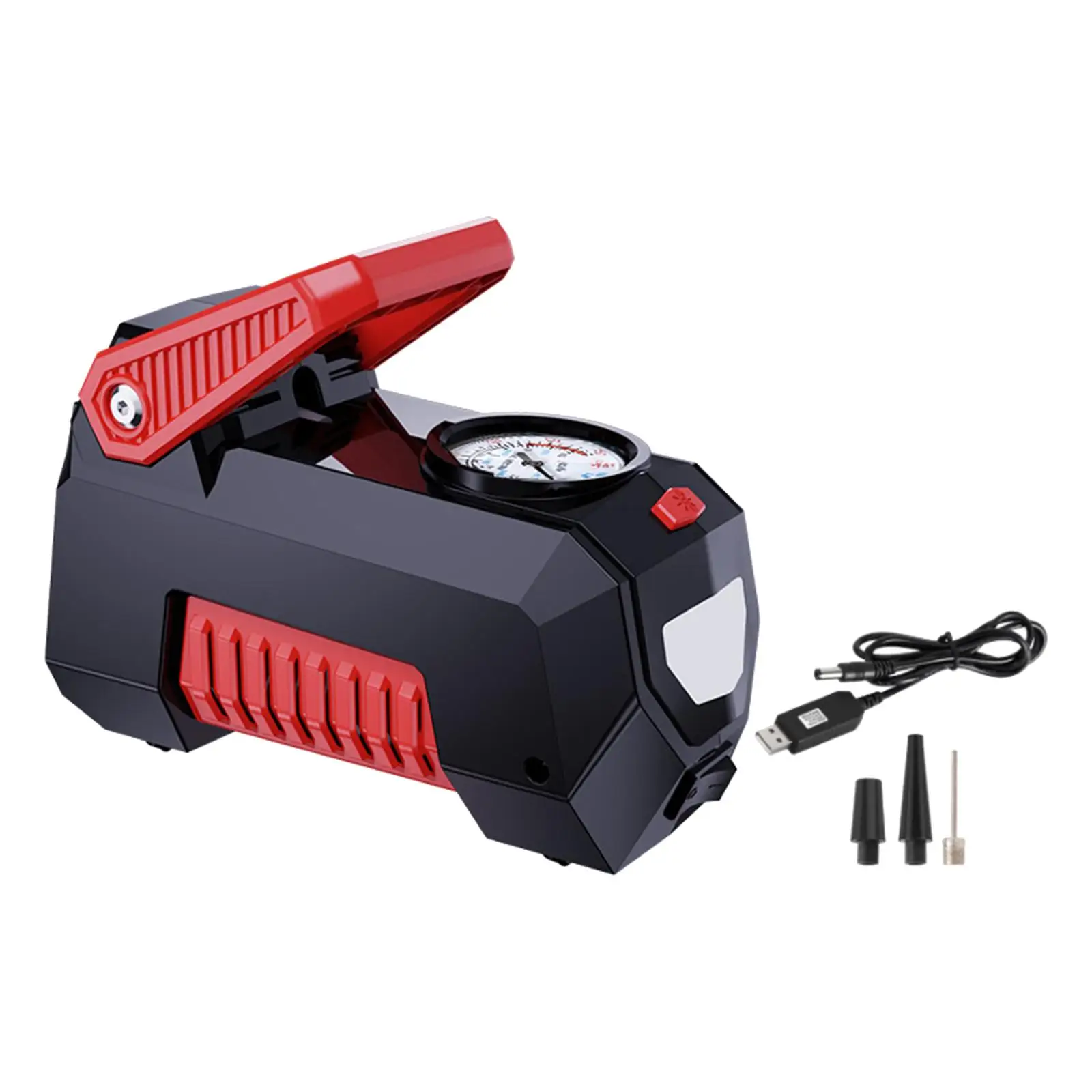 Car Air Pump Cordless with Emergency LED Flashlight Tyre Inflator for Other Inflatables Balloons Truck Car Tires Ball