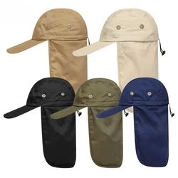 Outdoor Sport Hiking Camping Visor Hat UV Protection Face Neck Cover Fishing Sun Protcet Cap Fishing Cap Rain Hat Sun Hat Jungle