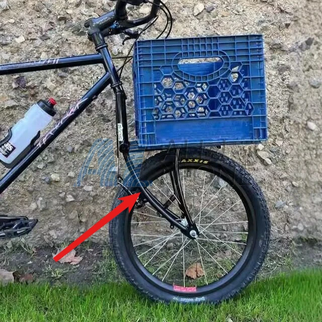 Chromium molybdenum steel open shelf front fork upgraded pipe material thickened 28.6 ports suitable for 700C frame