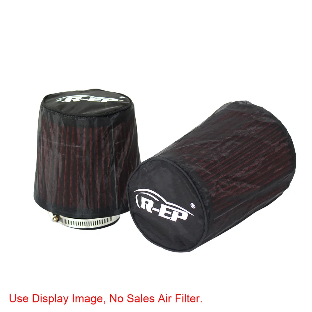 Air Filter Protective Cover Universal Waterproof Oilproof Dustproof For High Flow Cone Cold Air Intake Black