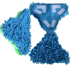 Steam Mop Pads Replacement Microfiber For H2O X5 Steam Cleaning Rag Chenille Reusable Cloth 24.5*18CM