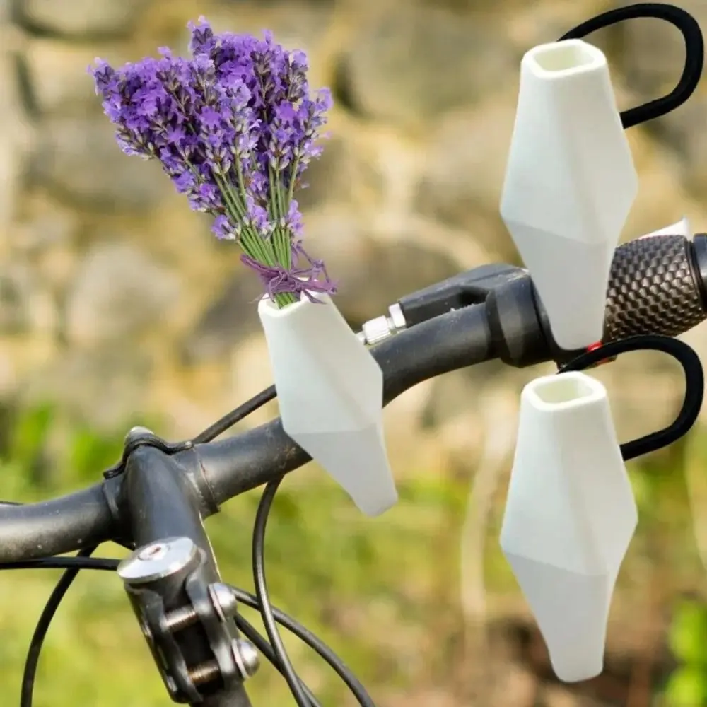 Gifts Silicone Bike Flower Vase Portable Bicycle Accessories Mini Vase Handlebars Funny Small Flower Vase