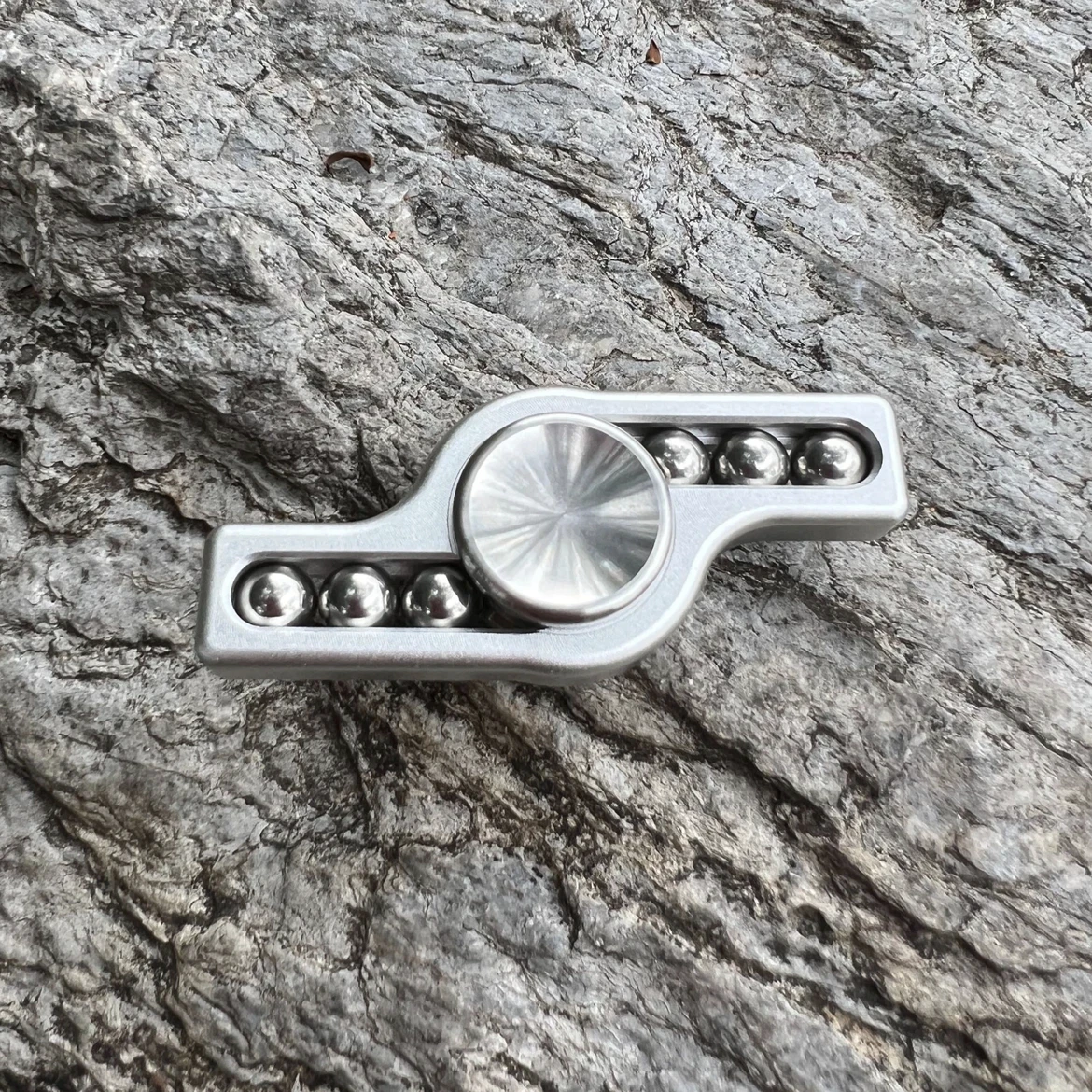 EDC Fidget Slider Spinner Metall Edelstahl Sensorisches Spielzeug für ADHS Erwachsene Fokus Anti Stress Tragbarer leiser Spin