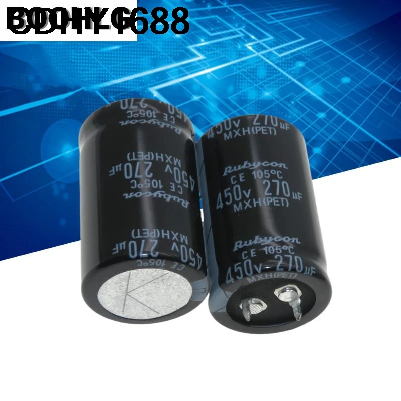 2 قطعة 270 فائق التوهج 450 فولت مكثف ياباني 450 فولت 270 فائق التوهج