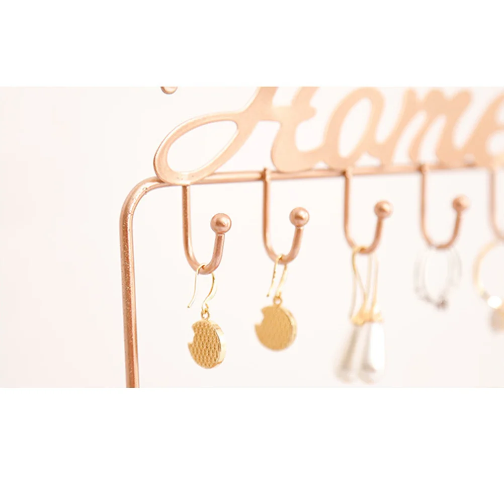 1Pcs Alloy Jewelry Display Stand Durable Earring Storage Rack Stylish Organizer for Necklace Bracelet Ring Jewelry Display Stand