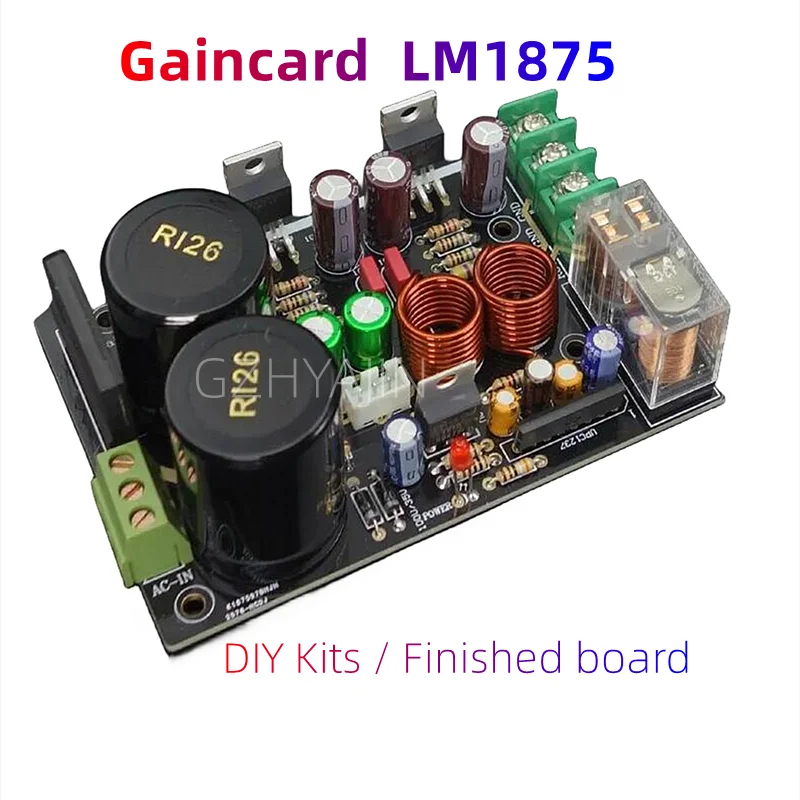 

LM1875 Audio Amplifier Board Stereo Amplificador Gaincard GC Version LM1875 Low Distortion Amplifier DIIY KIT