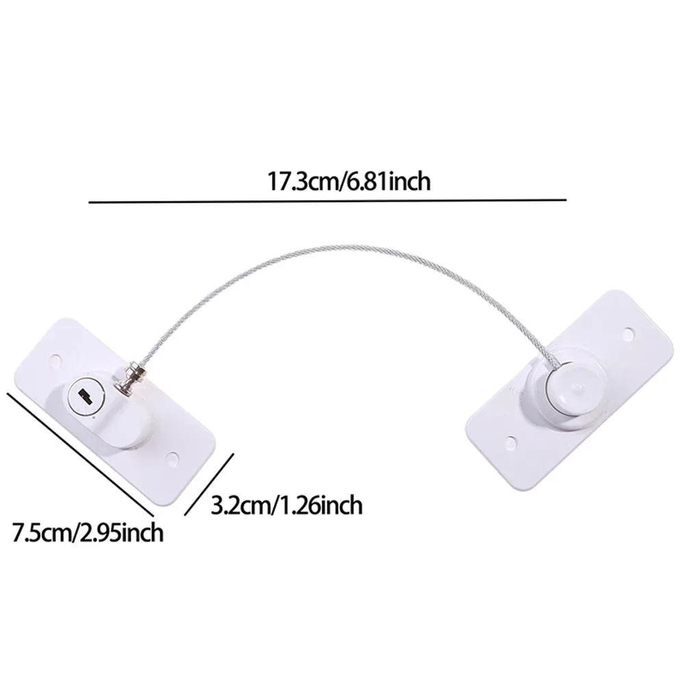 Children Safety Windows Lock Multi-Functional Anti-Fall Limit Rotatable Cabinet Refrigerator Locks Home Baby Security Protection