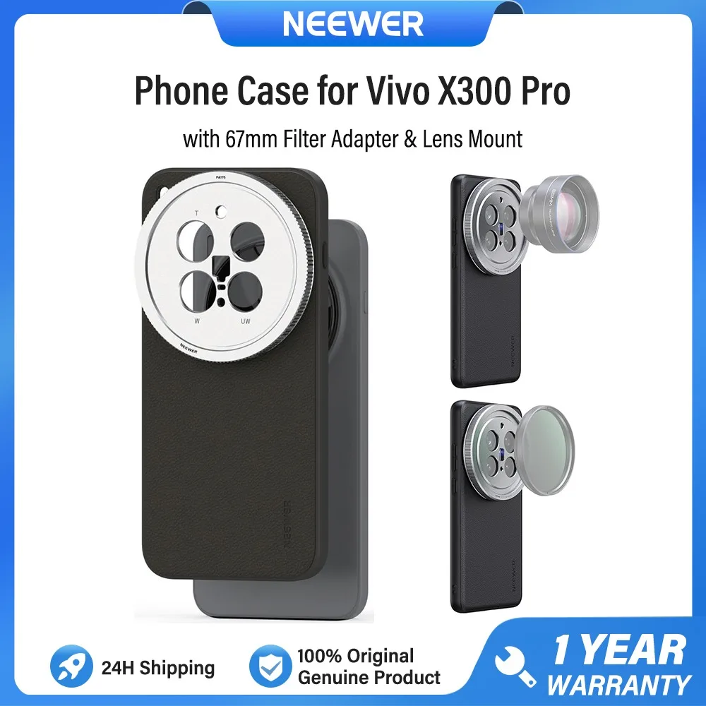 NEEWER Schutzgehäuse für Smartphones, mit 17-mm-Objektivhalterungen und 67-mm-Filteradapter für VIVO X300 ULTRA/PRO – Detail 1