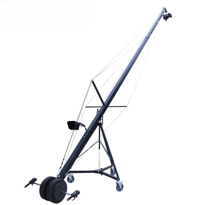 Jianmei DS1-8 Meter Triangular Arm DSLR Camera Crane Aluminum Alloy Electronic Controller Video Shooting Head Rotation