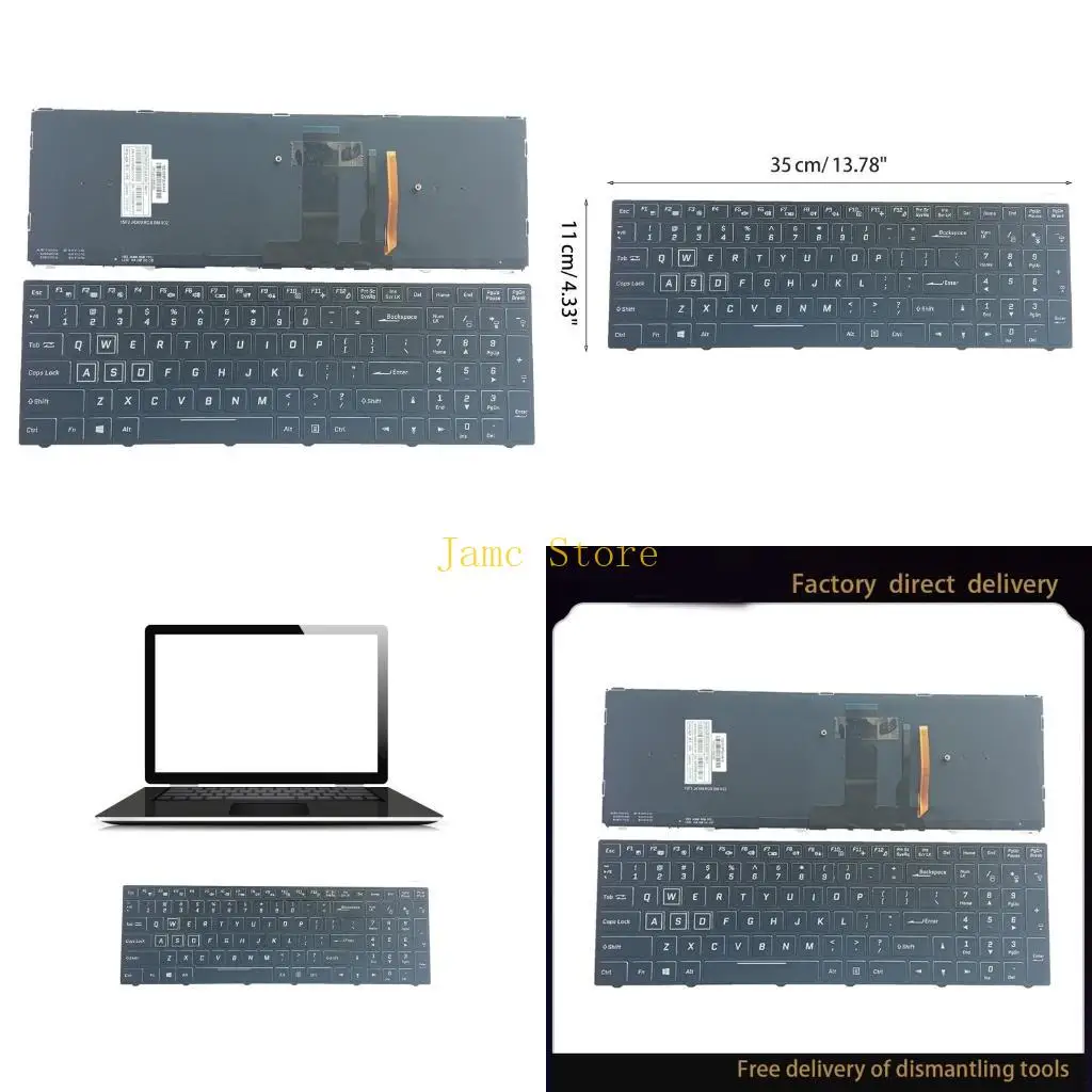 

LX0B клавиатура США, английская версия, подсветка клавиатуры для CLEVO N850 N950 N857HK N857HJ