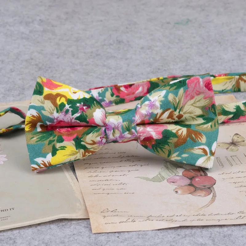 Marke Neue Männer Mode Retro Blume Drucken Bogen Krawatten Für Mann Casual Schule Jungen Katzen Muster Neck Tragen Bowtie Zubehör schmetterling – Detail 26