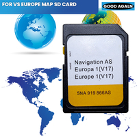 FOR VW AS V17 Car SD Card 32G GPS Map Mib2 FOR Europe Car Navigation SD Card 2022