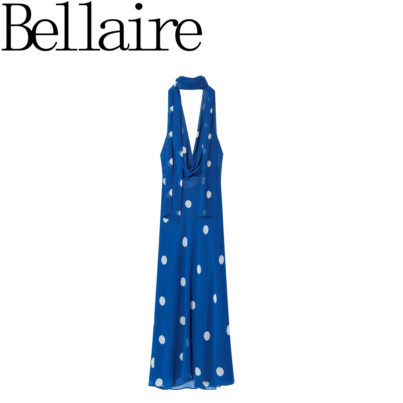 

European and American French women's clothing fashion versatile temperament printed Midi dress