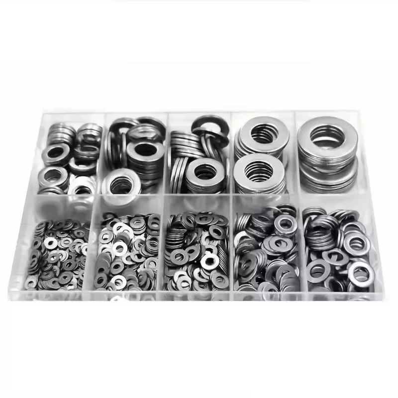 1320Pcs Flat Washer Combination Kit M2 - M12 Suitable for Home Decoration and Industrial Maintenance Screw Washers and Spacers