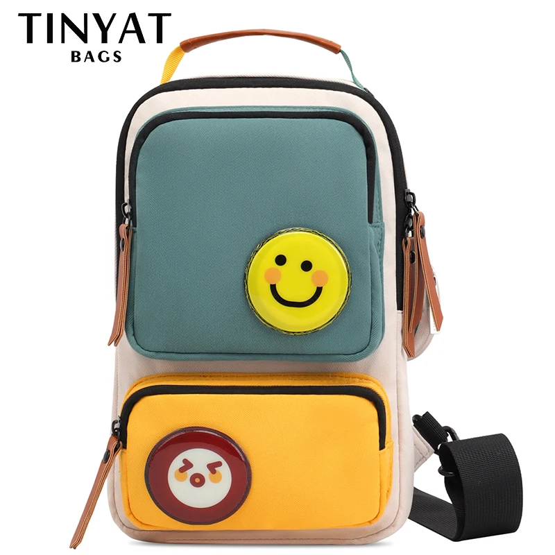 Tinyat Women’s Crossbody Bag Fashion Sling Bag Zipper Banana Bag Casual Handbag with Adjustable Strap