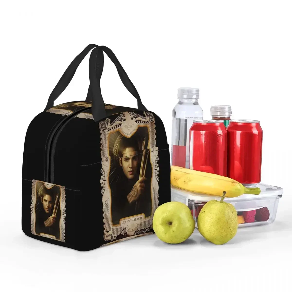 The Vampire Diaries Insulated Lunch Bag for Women Children Portable Food Boxes Thermal Lunch Box Tote