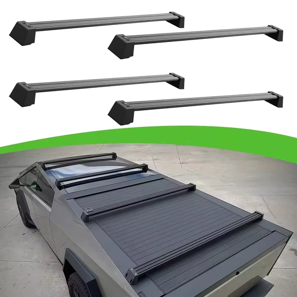 Roof Cargo Rail Rack Cross Bar Crossbar 4Pcs for  Cybertruck 2024 2025