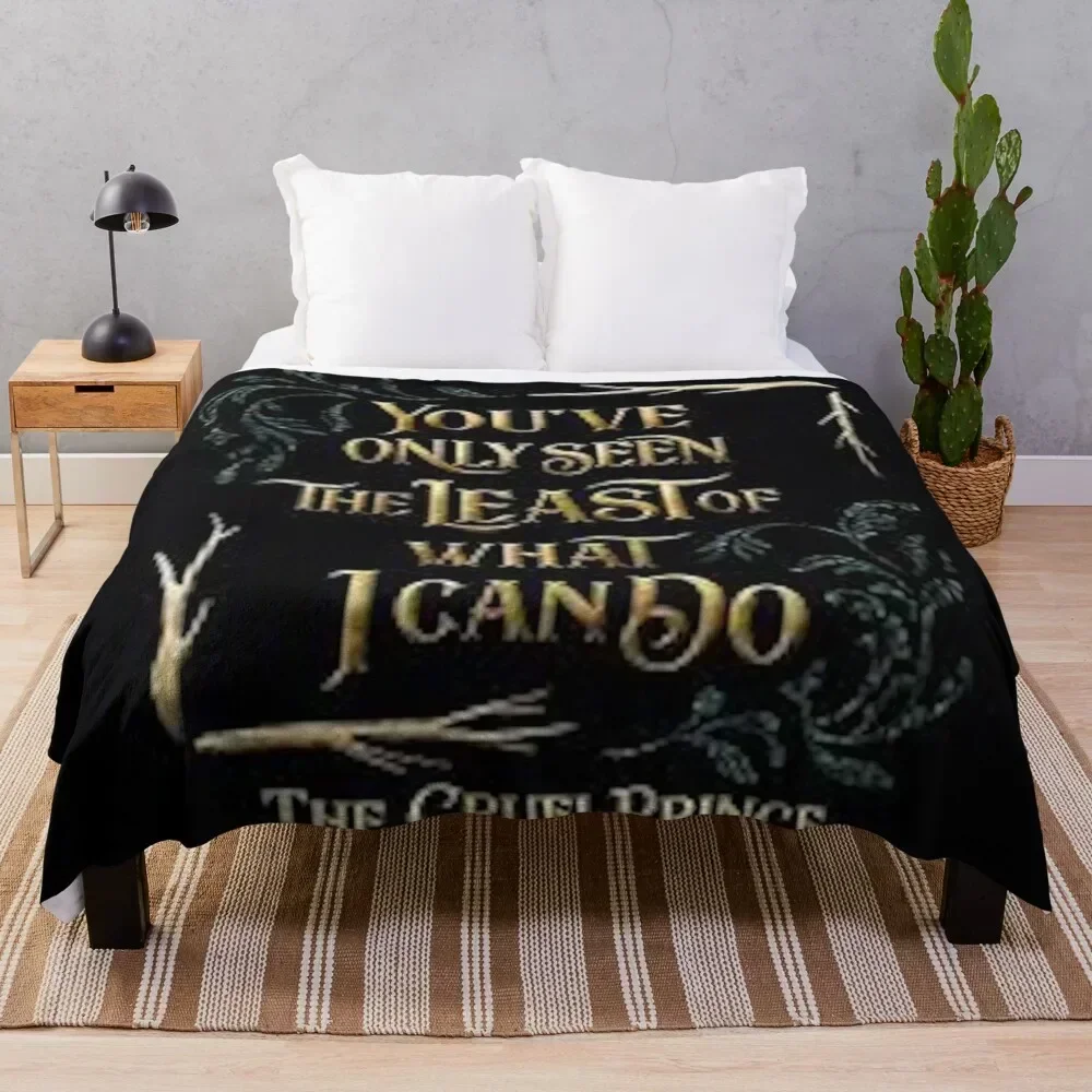 

The Cruel Prince Quotes Throw Blanket Modern Design Soft Blanket for Home Decor