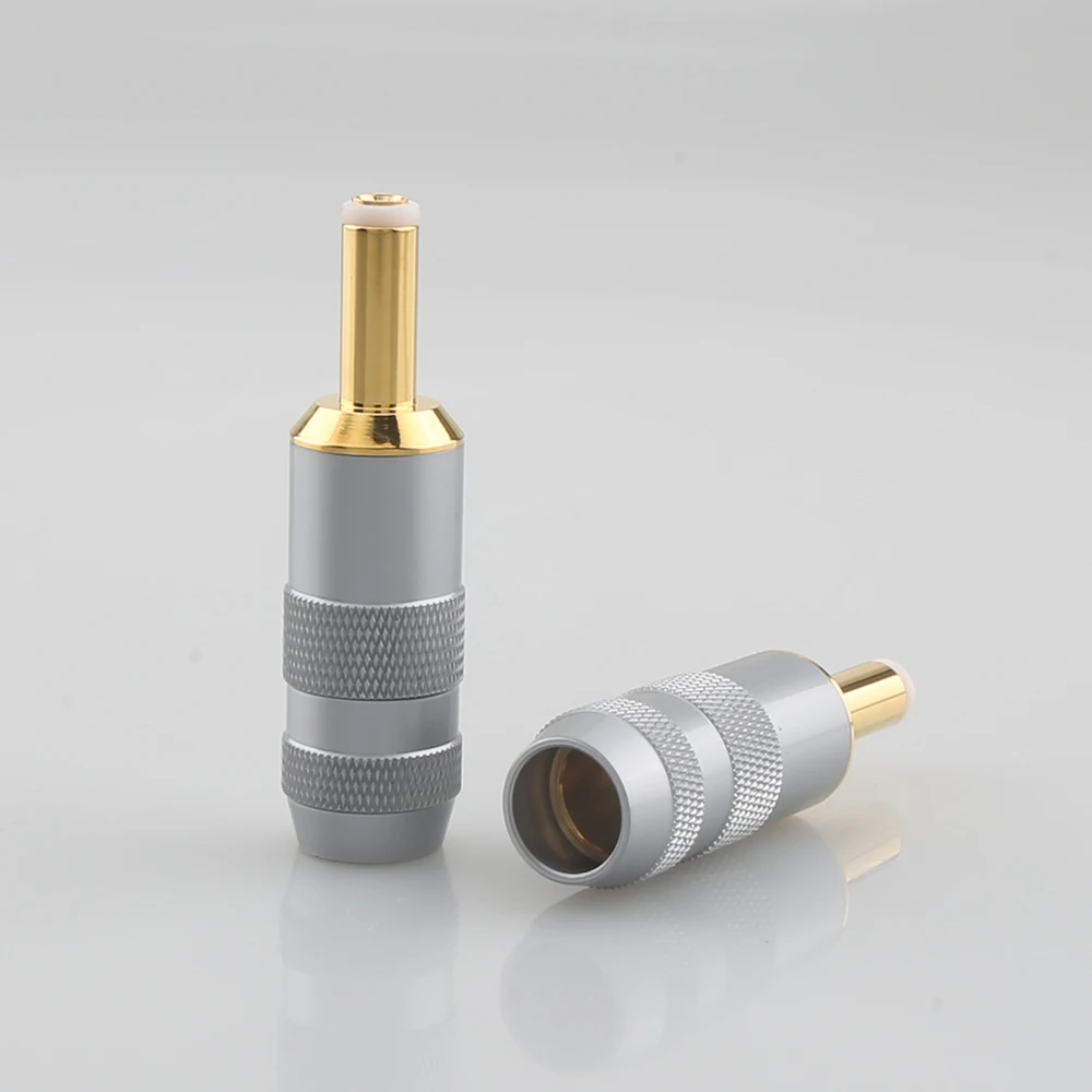 HIFI DC-2.5G Gold Plated DC Plug jack Connector For Hi End Audio Grade Cable
