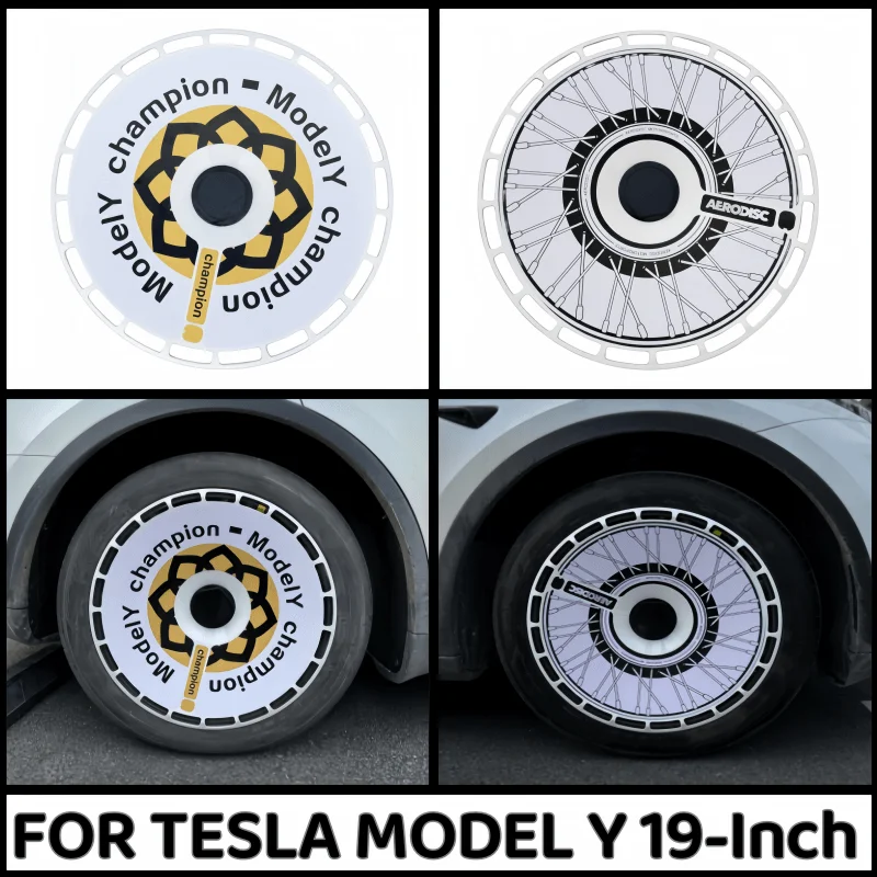 

4PCS HubCap Performance Automobile Replacemen Hub cap Full Rim Cover Accessories for Tesla Model Y 19 Inch Wheel Caps 2018-2024