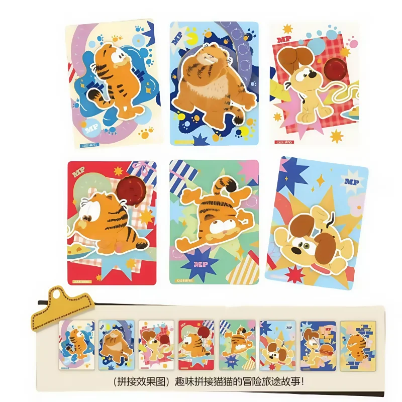 Echte MINISO Garfield-Sammelkarte, Filmsammelkarte, 30 Stück, Anime-Peripherieornamente, Kinderspielzeug, Weihnachtsgeschenk