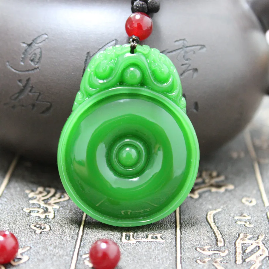 Xinjiang Hetian Jade Jasper Luck Peace Buckle Pendant for Men and Women Safe Transfer Pendant