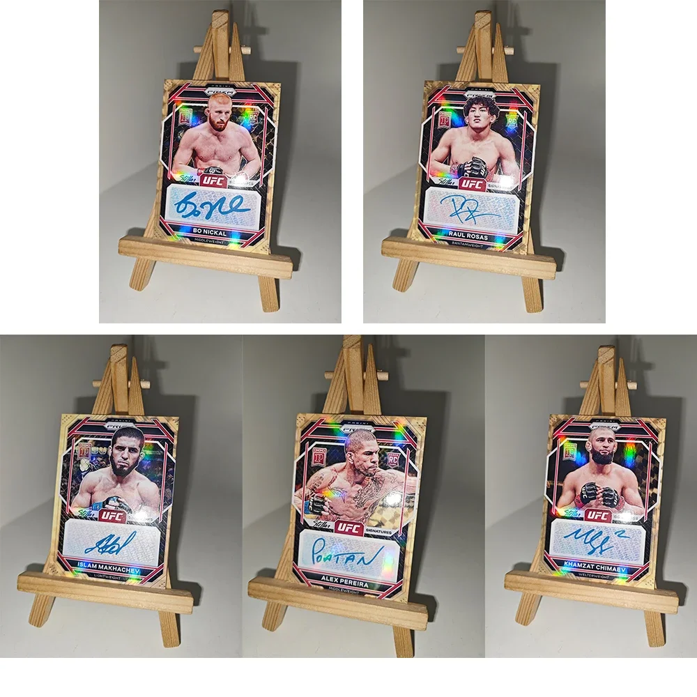 SPORTS DIY UFC national treasure khabib nurmagomedov RAUL ROSAS ALEX PEREIRA Refracted glitter collectible cards holiday gifts - view 4