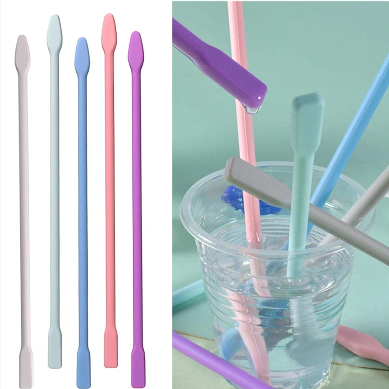 

1Pcs Silicone Stirring Sticks Resin Rods DIY Mixing Facial Make Liquid Paint Epoxy Reusable Supplies for Jewelry Accessories