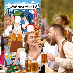 Oktoberfest Party Decorations Oktoberfest Photo Prop Giant Fabric Photo booth background funny Games Supplies for Bavarian Beer