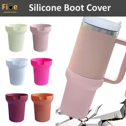 Outdoor Camping Water Cup Boot Sleeve for Stanley Quencher Adventure Tumbler 40oz Silicone Water Bottle Bottom Sleeve Cover