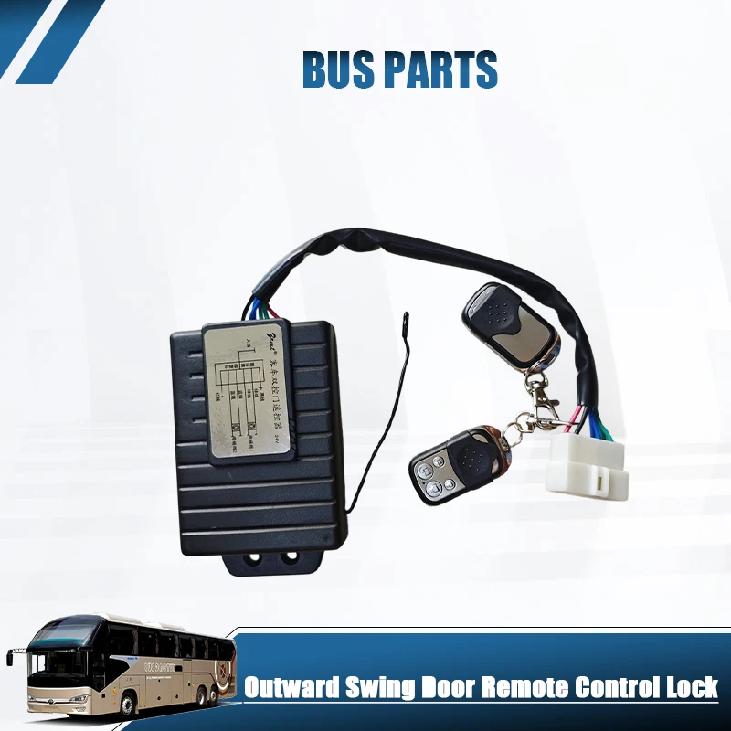 Control remoto de doble puerta, cerradura remota para puertas que se abren hacia afuera para accesorios de autobús Higer, King Long, Ankai, Youngman y Northern Bus