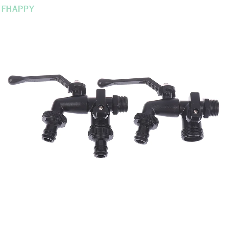 Black Faucet Outdoor Garden Anti-Freeze Bibcocks With Dual Outlet For Washing Machine 1/2 Inch Outdoor Hose Faucet Garden