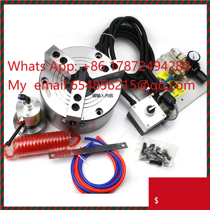

KS05-3 Three-jaw Pneumatic Chuck 5-inch Pneumatic Lathe Chuck CNC Turning Machine Tools Chuck KS05-3 Complete Set 0.4-0.8Mpa