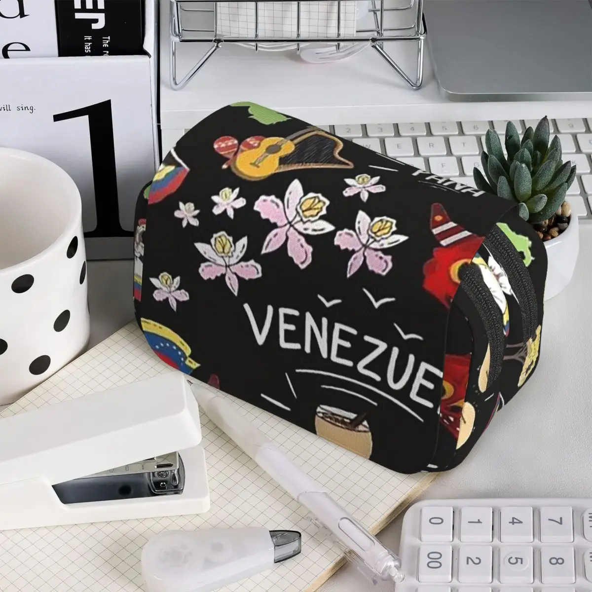 

Пенал для школьников Arepas Venezuela, сумка для ручек, канцелярских принадлежностей, держатель для ручек