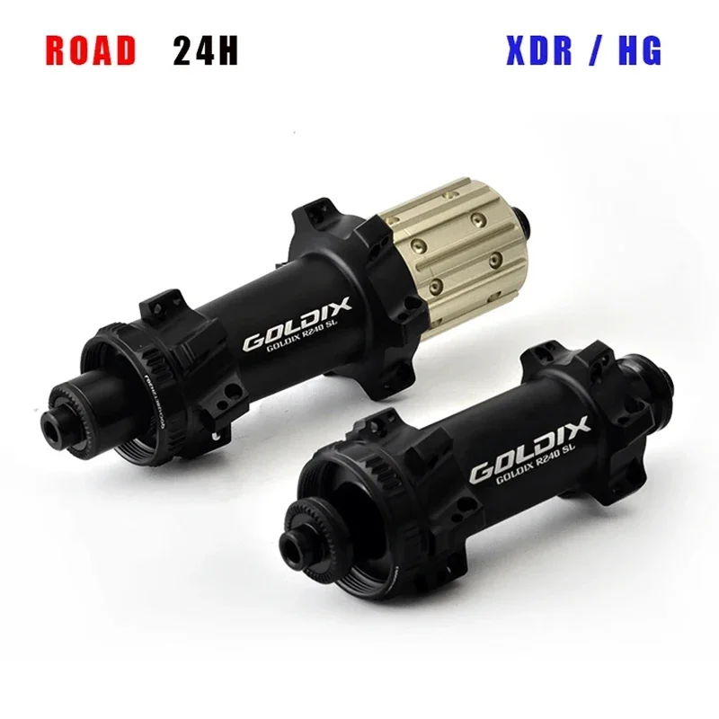 Road bicycle hub GOLDIX 240 central locking disc 24 hole new EXP ratchet 36T straight gravel bicycle hub for 11 speed 12 speed