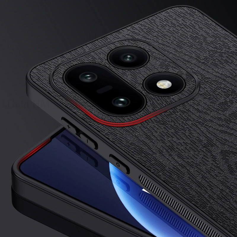 حافظة لهاتف فيفو X300 Pro حافظة هاتف جلدية فاخرة مصنوعة من الخشب لهاتف فيفو X200 Ultra X200 Pro mini X100S X90 Pro Plus غطاء ممتص للصدمات ناعم