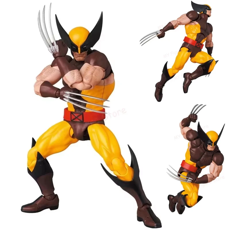 

Ct Toys Wolverine Figure Mafex 138 Brown Comic X-Men Action Figure Joint Movable Ko Model Statue Kids Toys Christmas Dolls Gifts