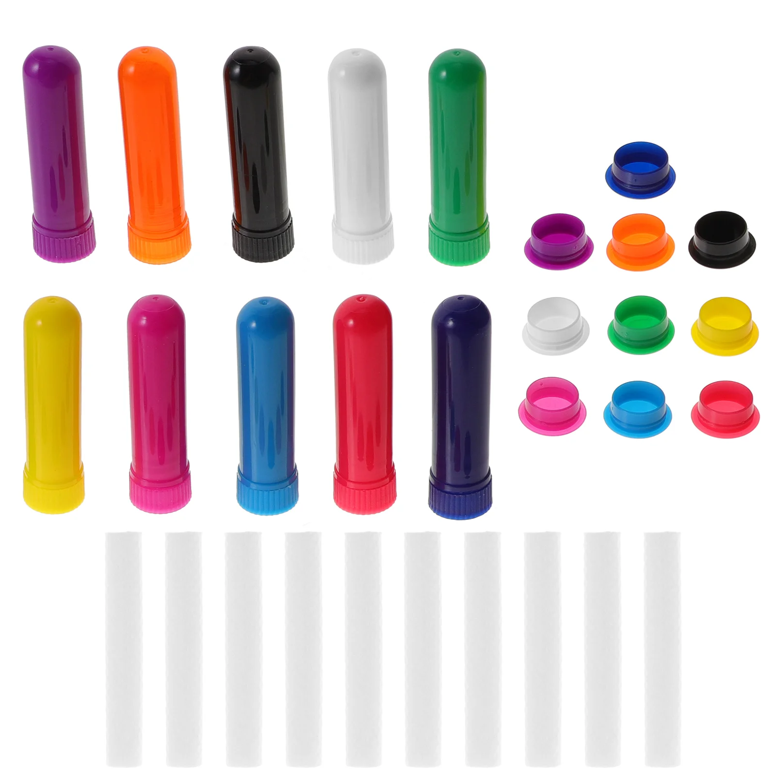 10 Pcs Colorful Plastic Essential Oil Aromatherapy Bottle Oils Fragrance