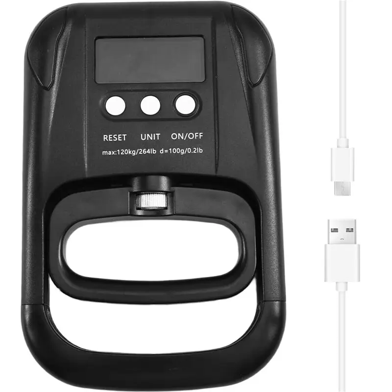 Budget-Friendly EH201 Electronic Hand Strength Meter 120Kg Digital Grips Trainer With USB LCD Screen