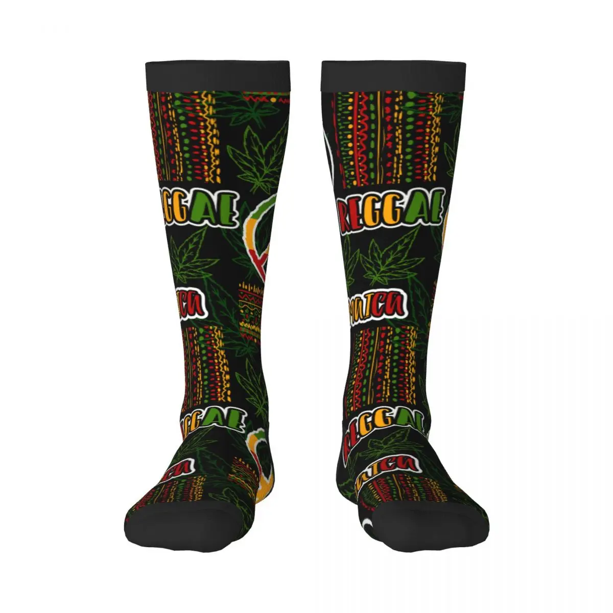 Spring/autumn over the knee socks Reggae Print school dance long stocking